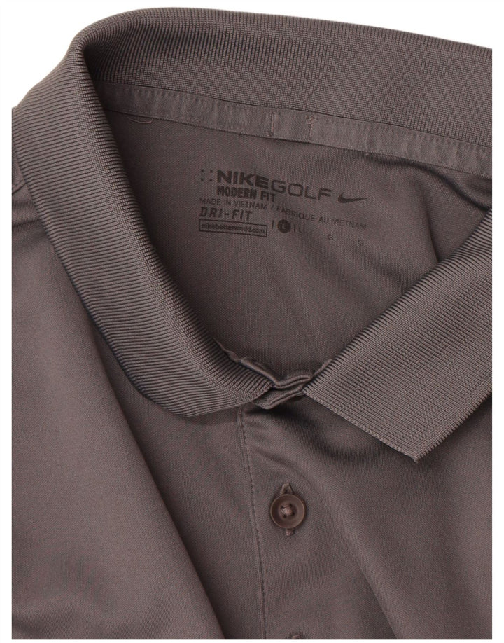 Nike Polo Dri Fit pour homme en polyester gris Taille L