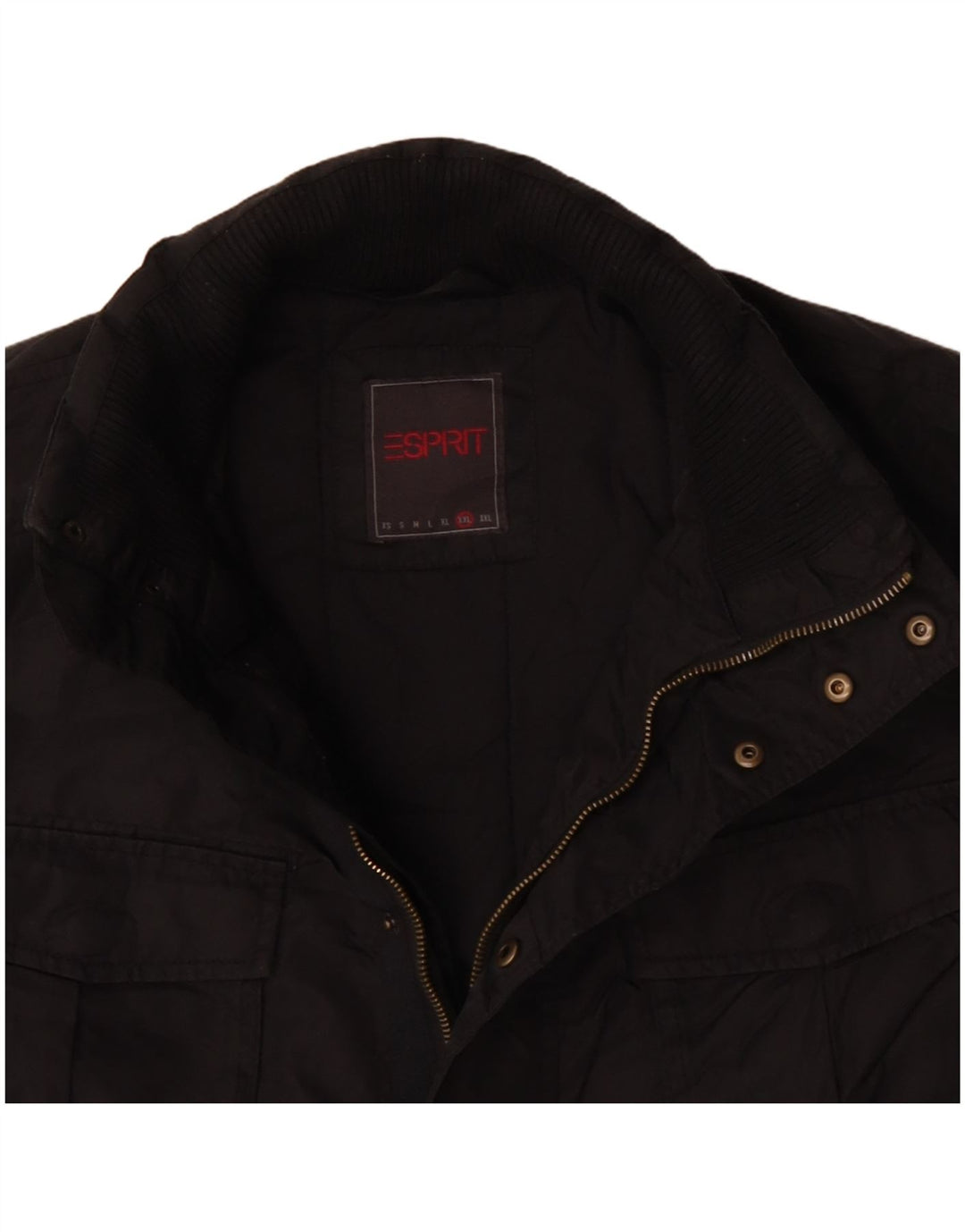 Esprit Veste utilitaire à capuche pour homme UK 44 2XL Noir Polyester
