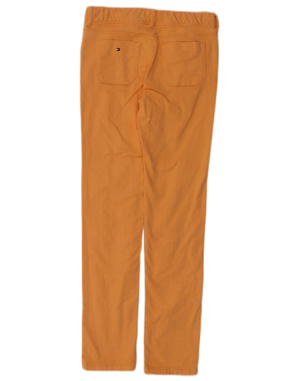 TOMMY HILFIGER Pantalon décontracté skinny pour fille 11-12 ans W25 L27 Orange