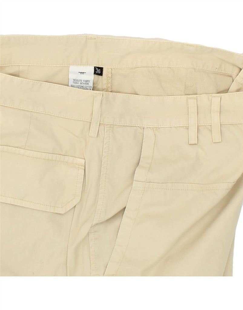 SCHOTT Mens Straight Casual Trousers W36 L27 Beige Cotton Vintage Schott and Second-Hand Schott from Messina Hembry 