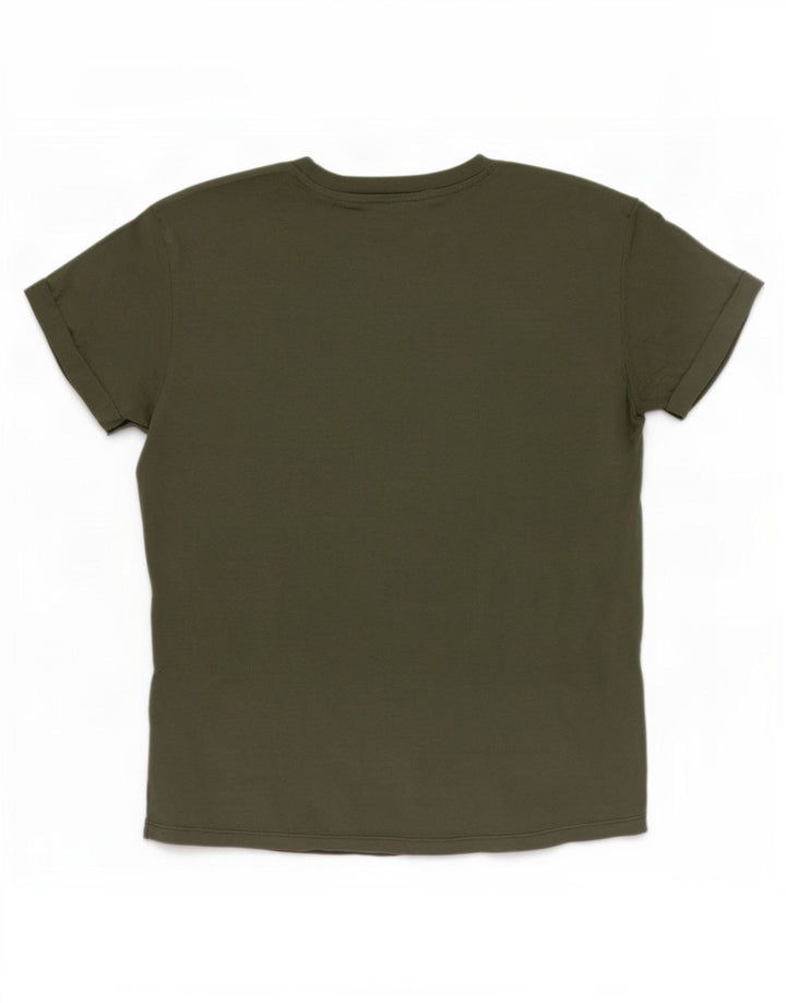 Roxy T-shirt graphique pour femme UK 14 Coton kaki moyen