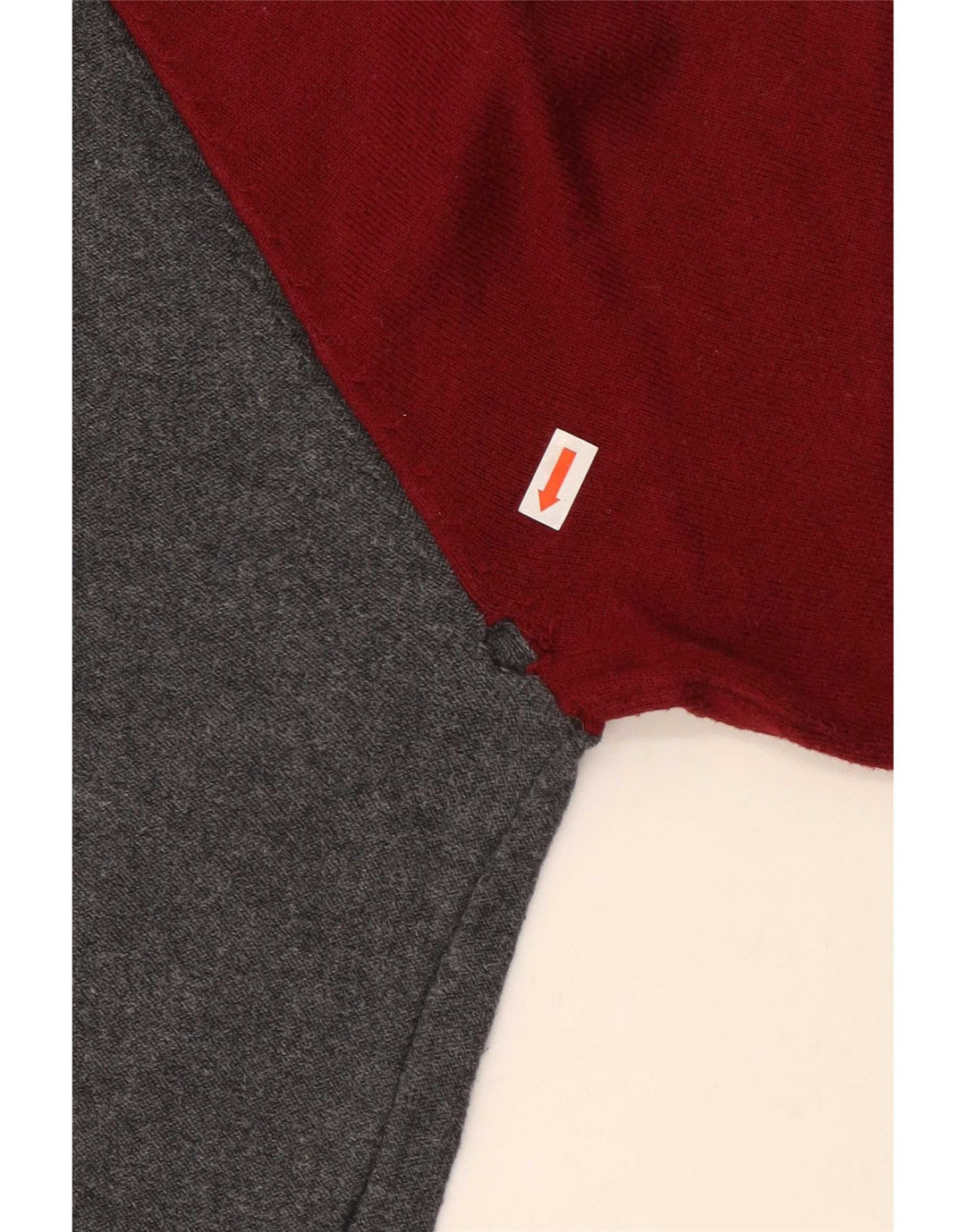 Jack Wills Pull à col rond pour homme en coton color block gris moyen