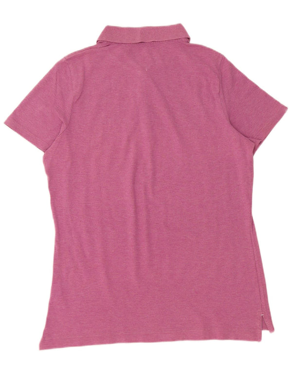 TOMMY HILFIGER Polo Coupe Classique Femme UK 18 XL Coton Rose