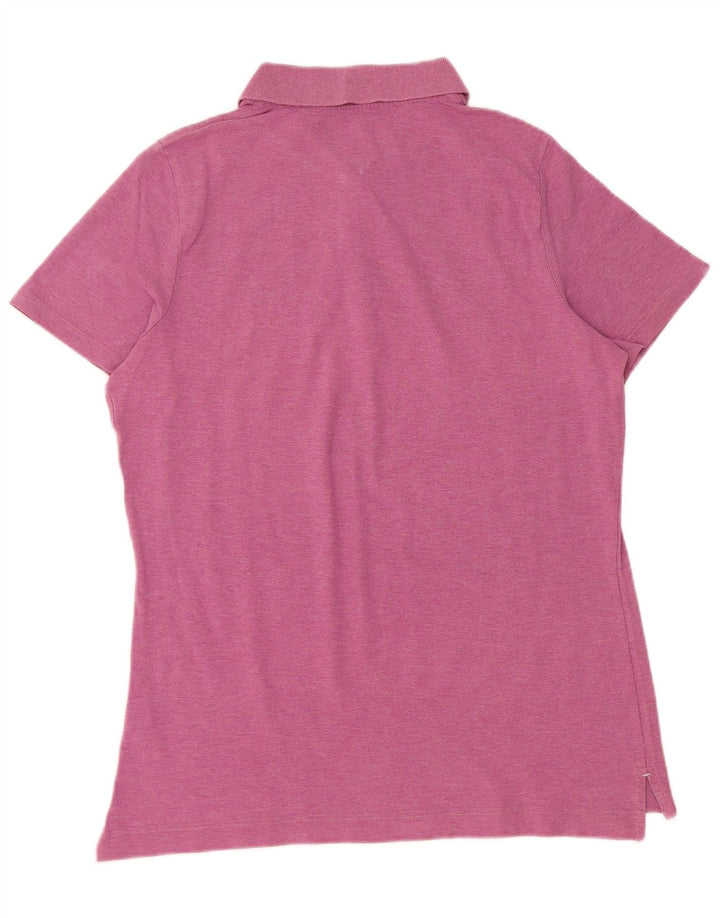 TOMMY HILFIGER Polo Coupe Classique Femme UK 18 XL Coton Rose