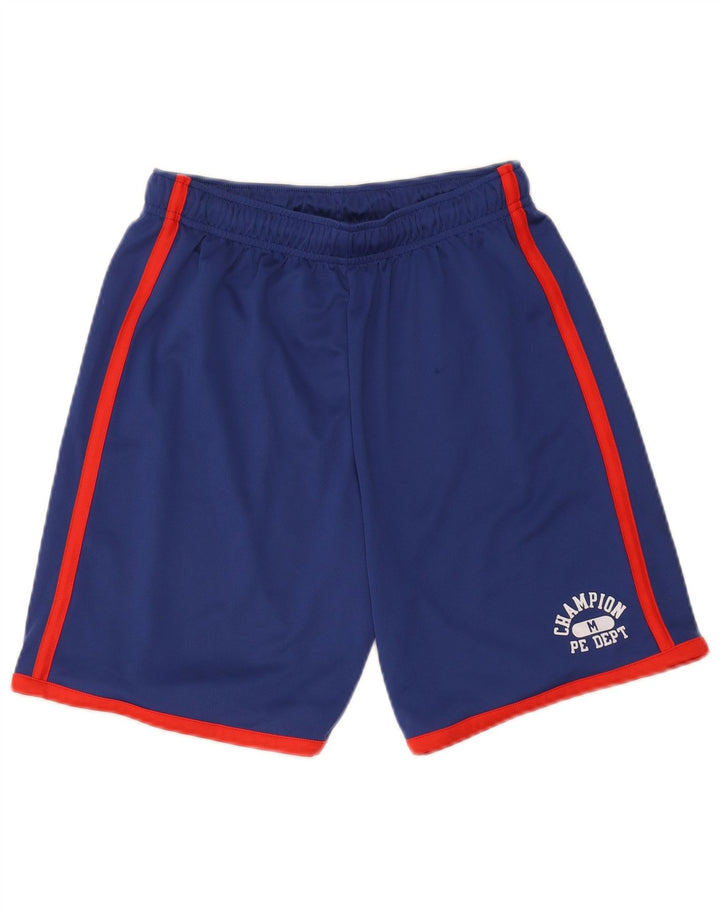 Champion Short de Sport Garçon 11-12 Ans Grand Bleu Colorblock Polyester