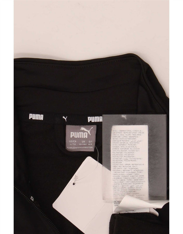 Puma Veste de Survêtement Garçon 13-14 ans Noir Colorblock Polyester