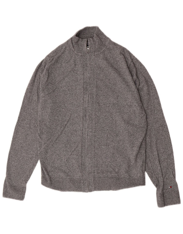 Tommy Hilfiger Cardigan Femme Pull XL Gris Coton