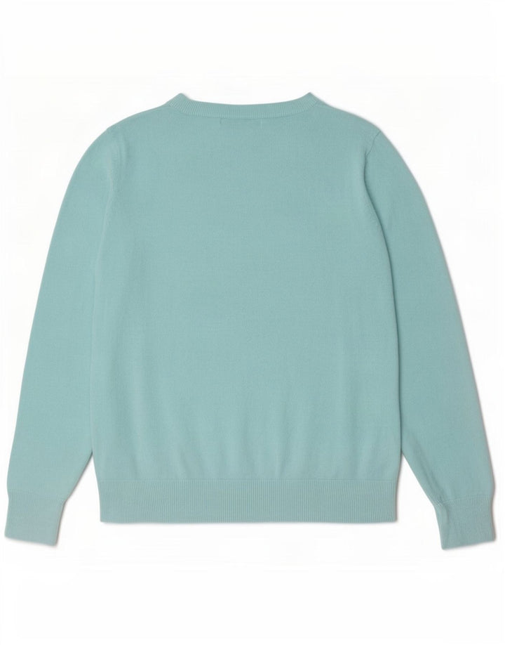 Marks & Spencer Pull ras du cou pour femme UK 12 Turquoise moyen