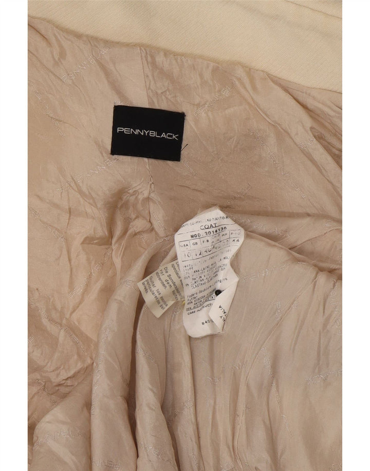 Penny Black Manteau Femme UK 12 Laine Beige Moyen
