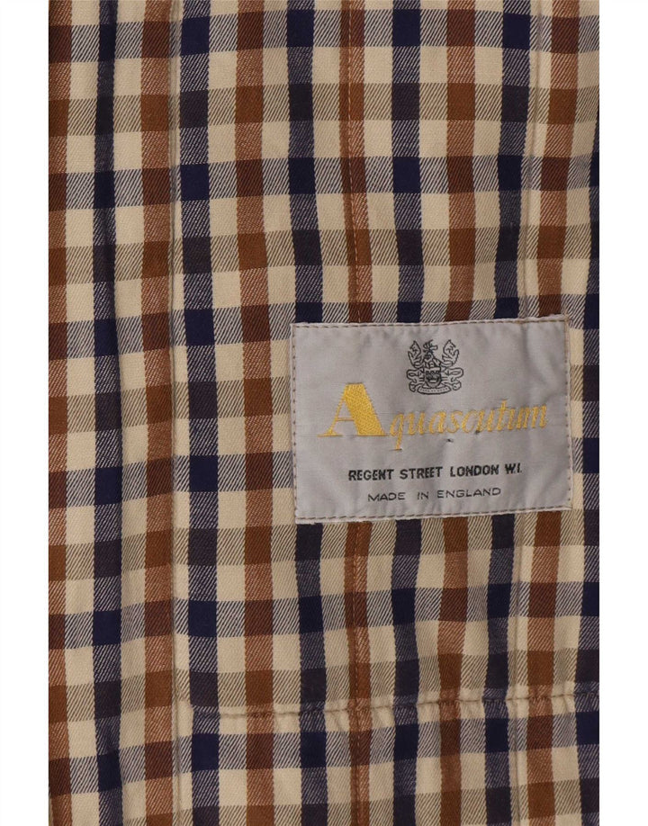 Aquascutum Manteau rembourré surdimensionné pour femme UK 16 Large Beige Polyester