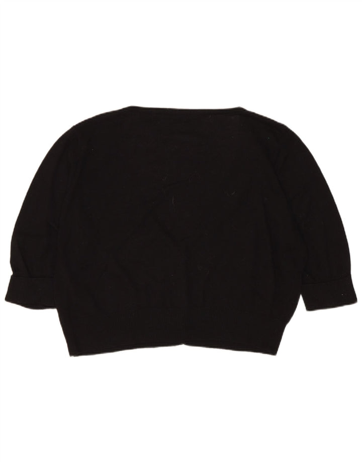MARKS & SPENCER Cardigan court à manches 3/4 pour femme UK 18 XL Noir