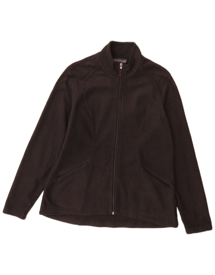 Marks & Spencer Veste polaire pour femme UK 14 Large Noir Polyester
