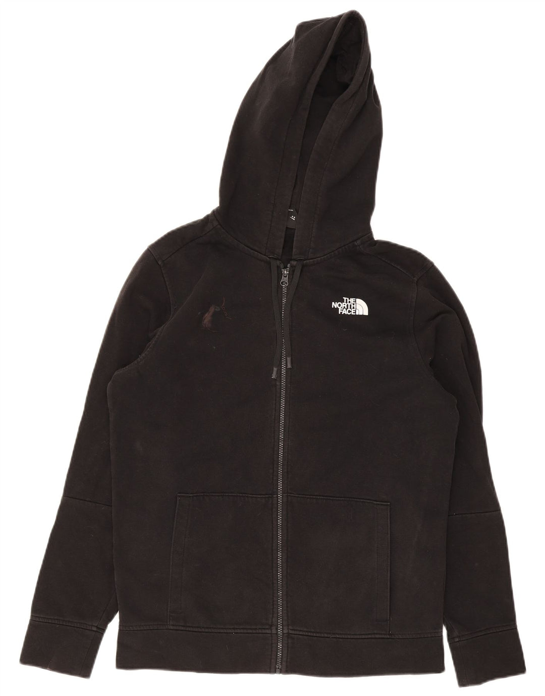 The North Face Pull à capuche zippé pour homme en coton noir moyen