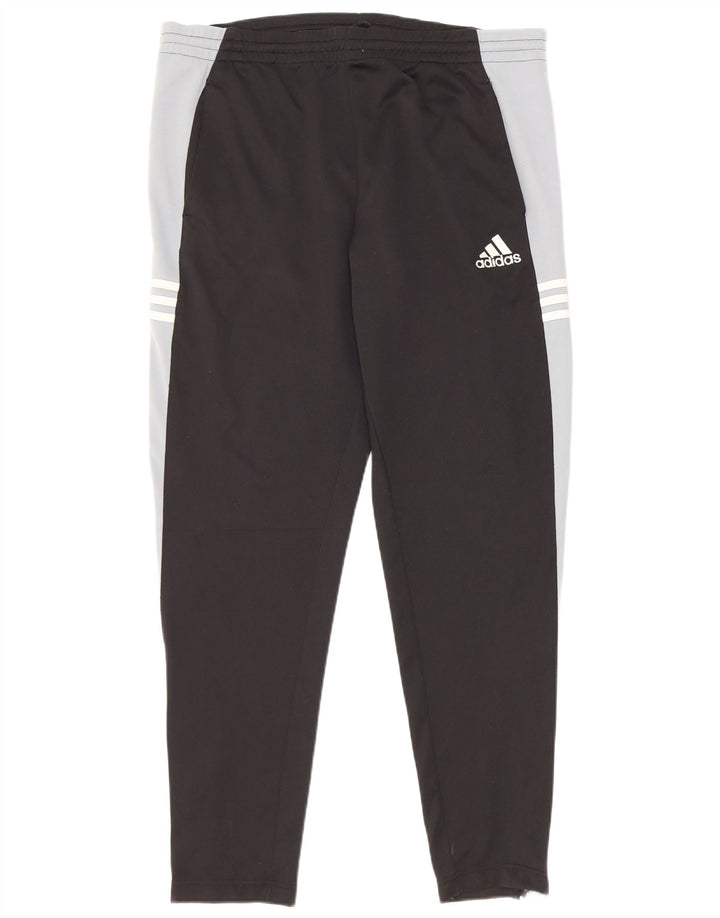 Adidas Pantalon de survêtement pour homme UK 40/42 Polyester color block noir moyen