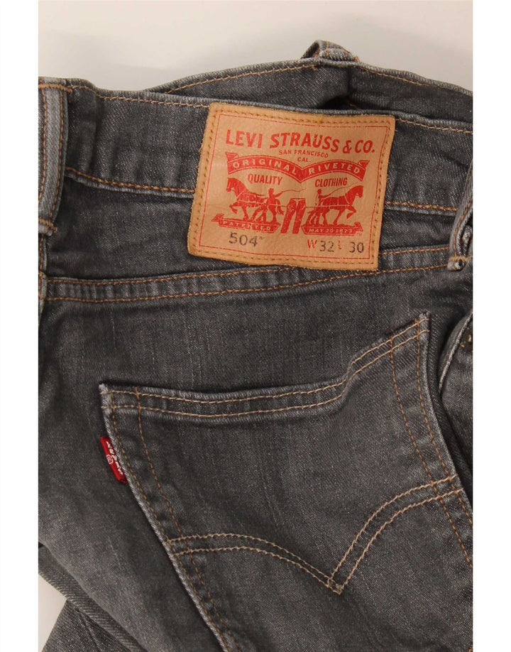 Levi's Jean Droit 504 Homme Gris W32 L30 Coton