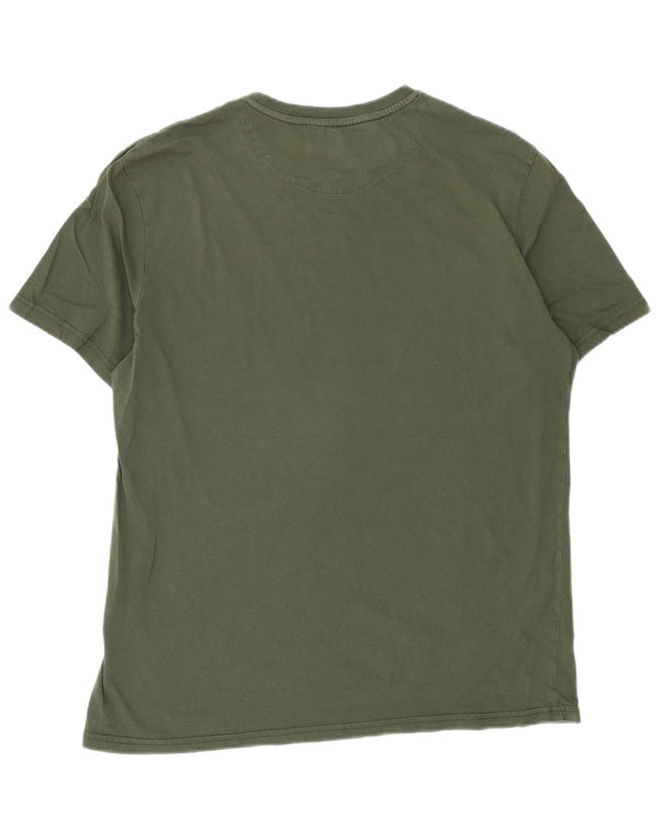 Lyle & Scott T-Shirt Homme Top XL Kaki Coton