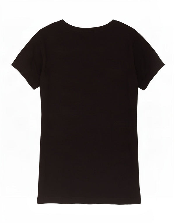 Diesel T-shirt graphique pour femme UK 10 Small Noir