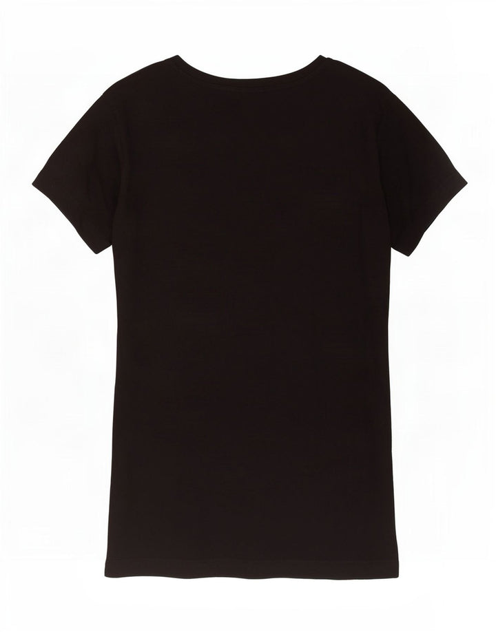 Diesel T-shirt graphique pour femme UK 10 Small Noir