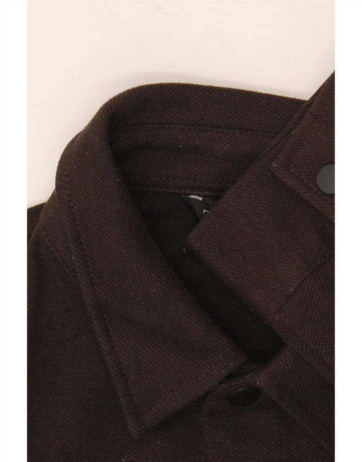 ZARA Chemise Flanelle Homme Marron Moyen Polyester