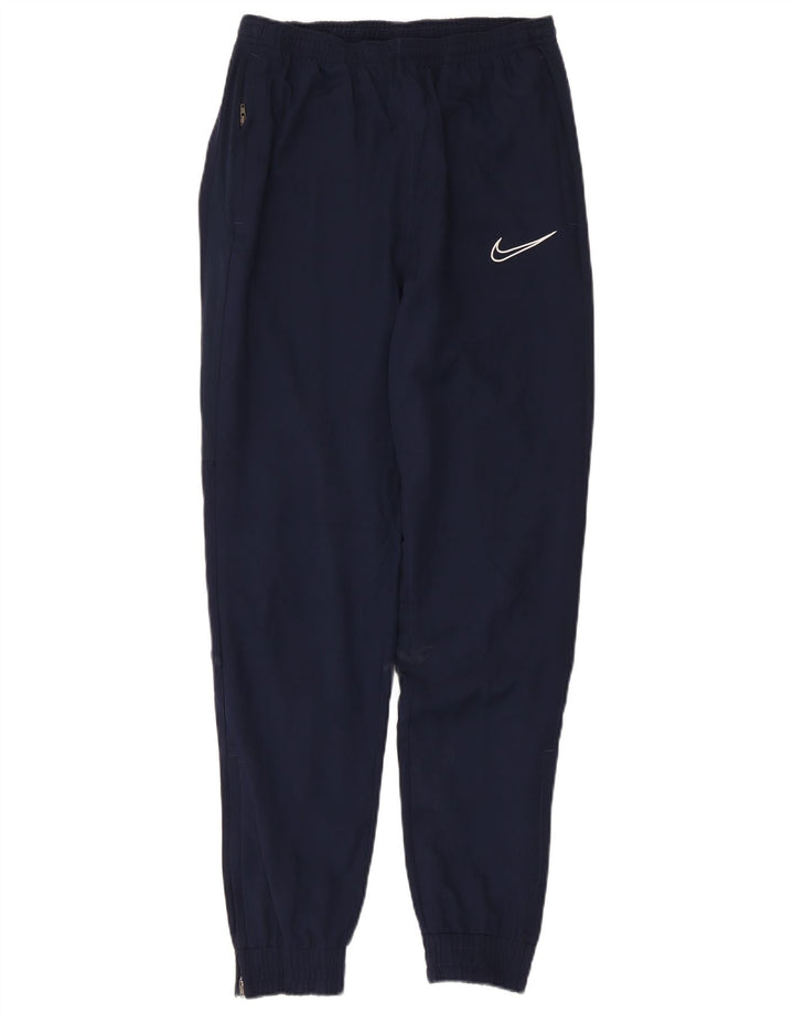 Nike Pantalon de survêtement Dri Fit pour homme Taille S Bleu marine Polyester