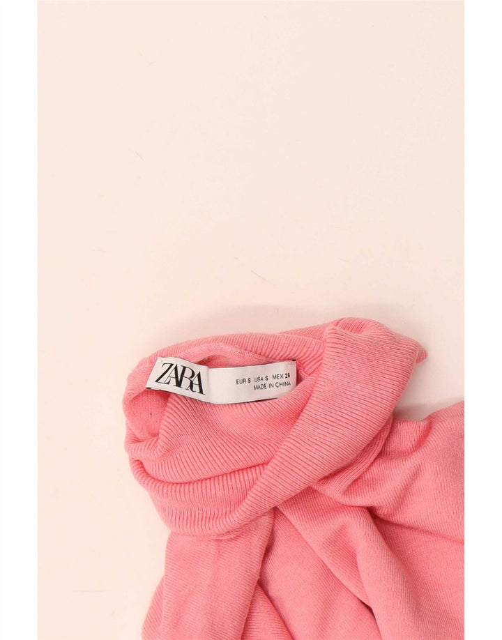 Zara Pull col roulé pour femme UK 10 Petit Rose