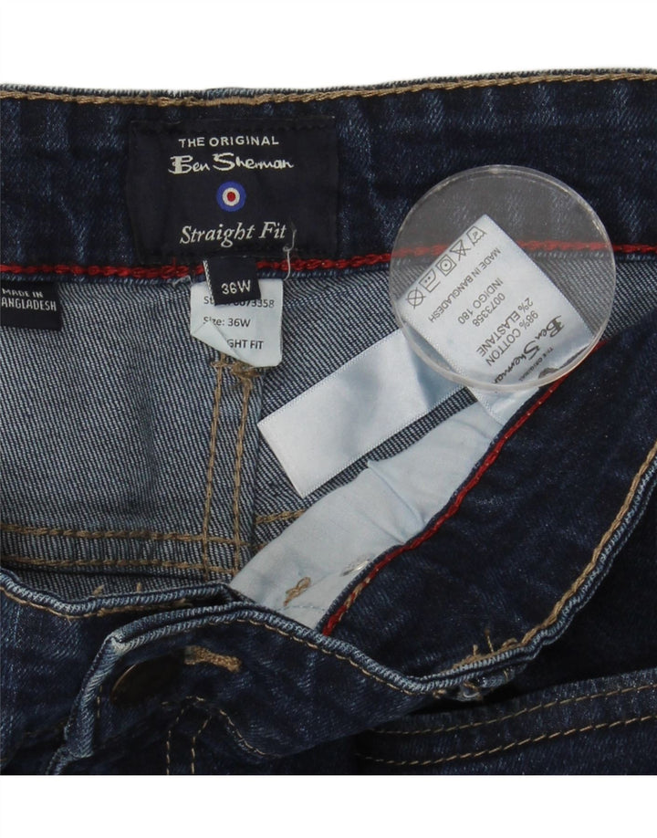 Ben Sherman Jean droit homme W36 L31 bleu coton