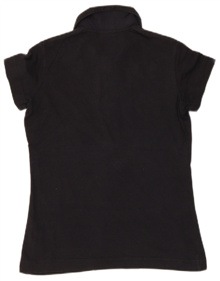 NIKE Polo graphique pour femme UK 8/10 Small Noir