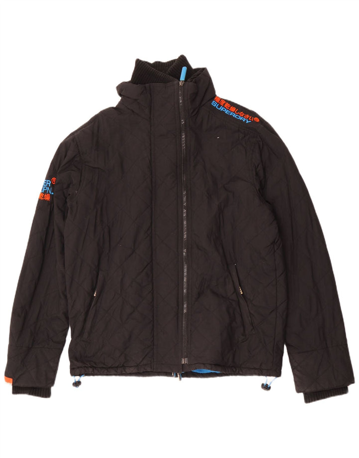 Superdry Veste coupe-vent The Windcheater pour femme UK 16 Large Noir