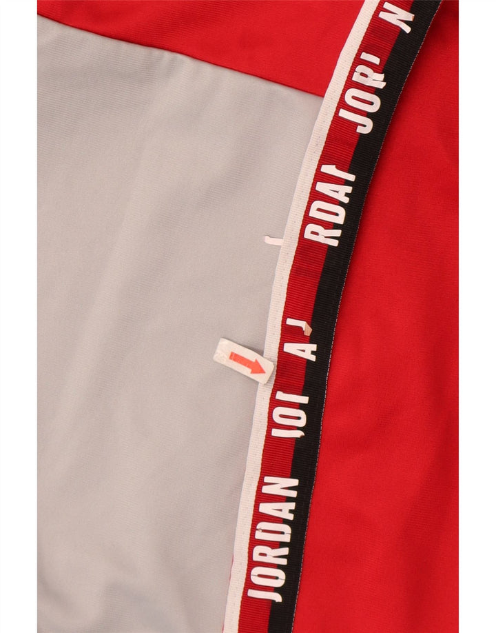 Jordan Veste de survêtement graphique pour garçon 12-13 ans Large Rouge Colorblock