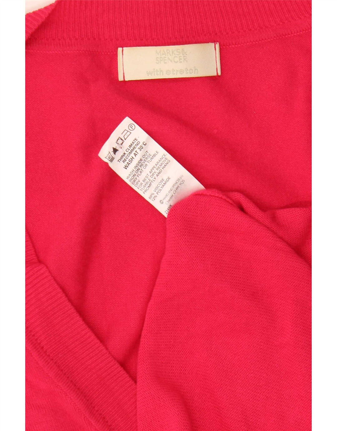 Marks & Spencer Pull Cardigan Femme UK 8 Petite Viscose Rose