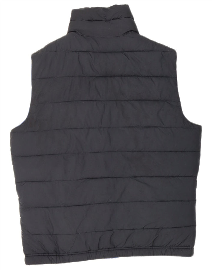 Hollister Gilet rembourré réversible pour homme UK 38 Bleu marine moyen Polyester