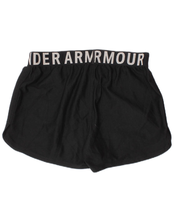 Under Armour Short de sport Heat Gear Graphic pour fille 11-12 ans Noir Taille L