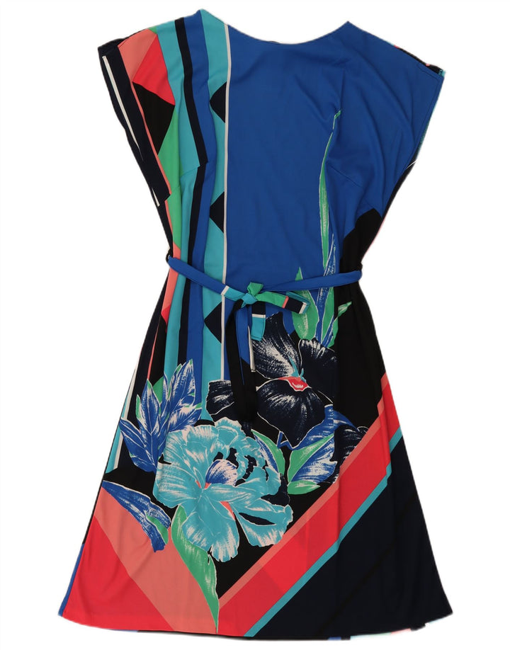 C&A Robe trapèze pour femme UK 22 3XL Polyester floral multicolore