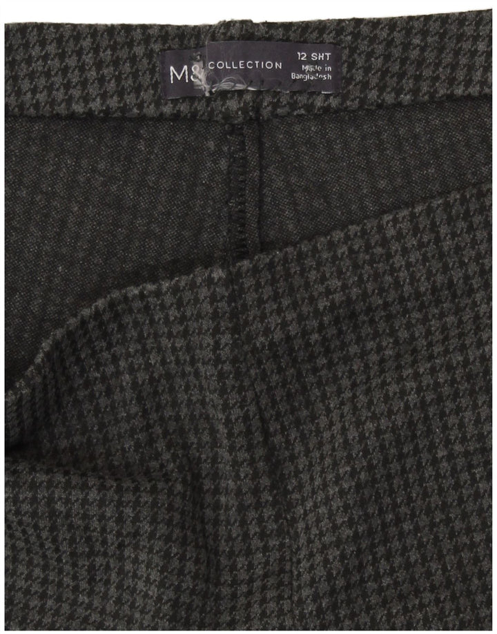 Marks & Spencer Pantalon court pour femme UK 12 Medium W30 L26 Gris