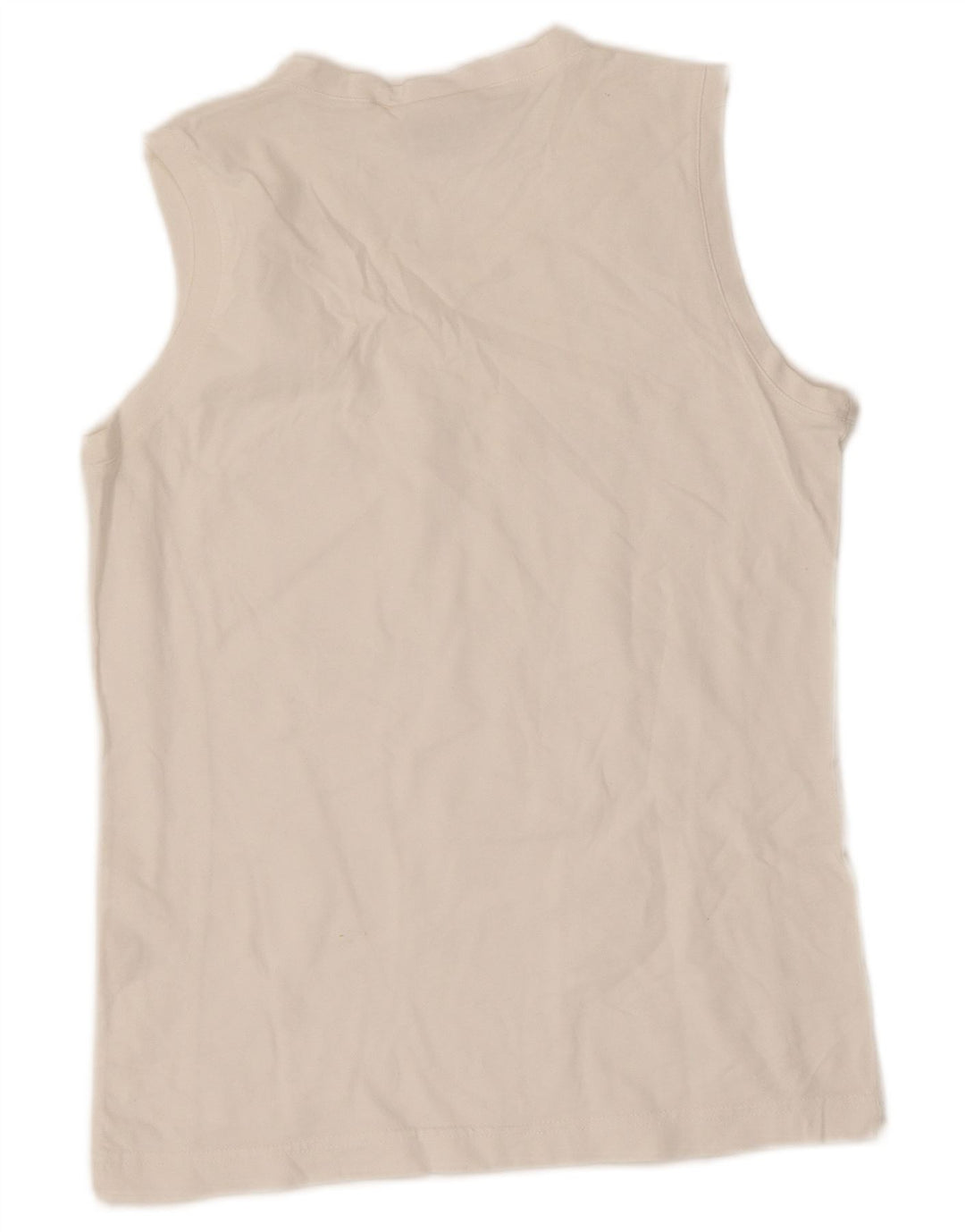 Champion Débardeur Graphique Femme UK 12 Coton Blanc Moyen