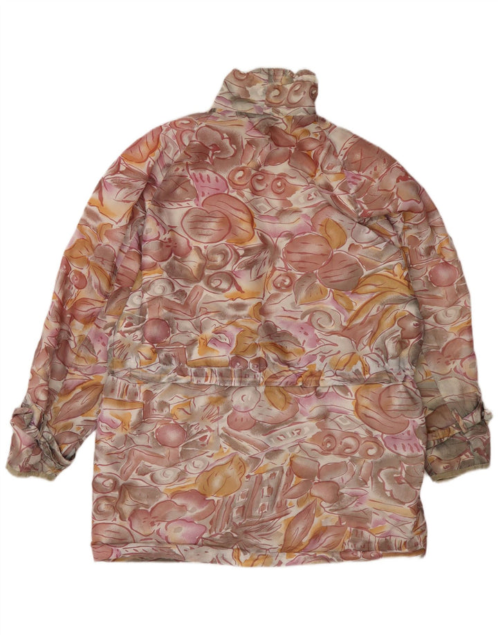 veste coupe-vent femme vintage UK 20 2XL Floral multicolore