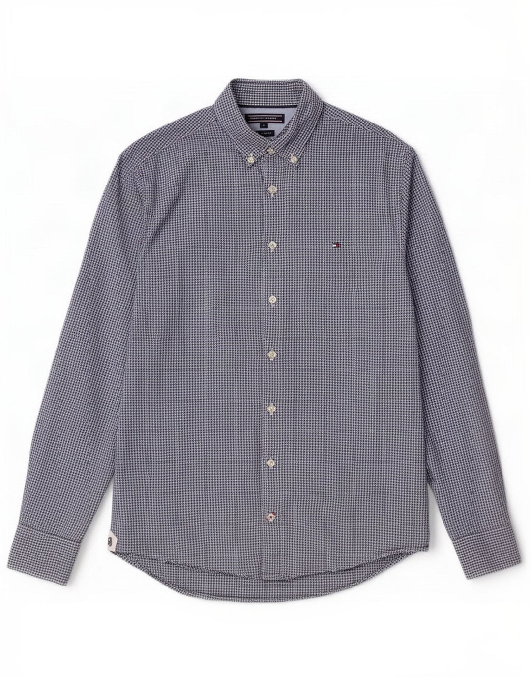 Tommy Hilfiger Chemise Homme Petit Bleu Marine Vichy Coton