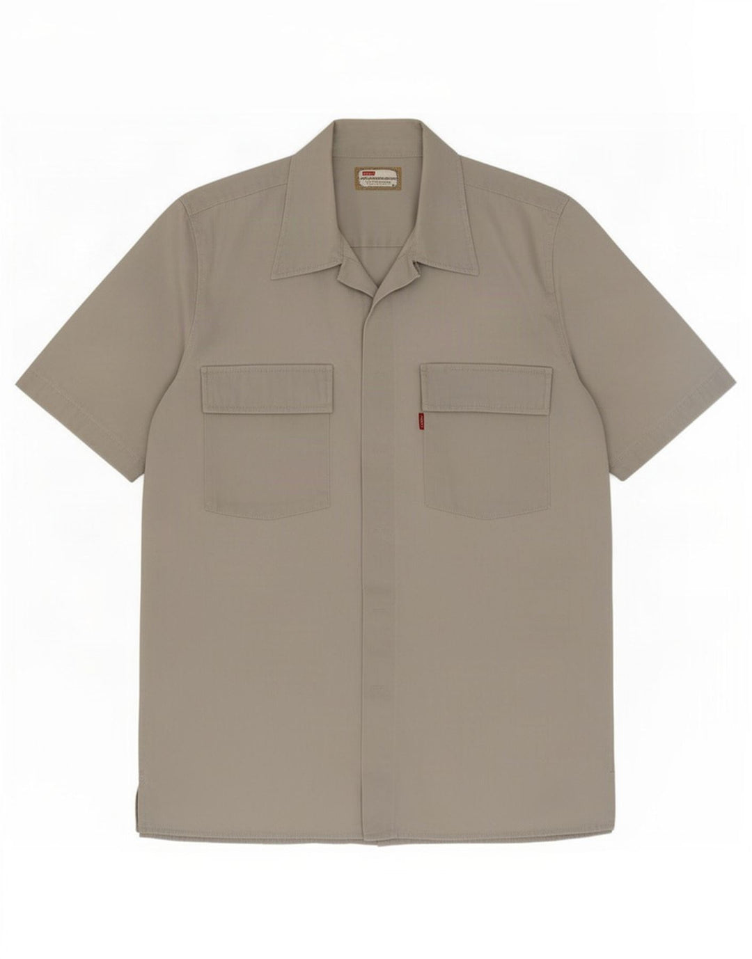Levi's Chemise à Manches Courtes Homme Gris Moyen Coton
