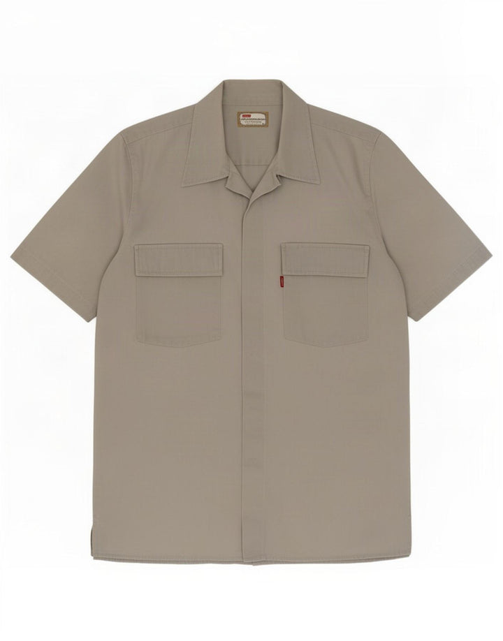Levi's Chemise à Manches Courtes Homme Gris Moyen Coton