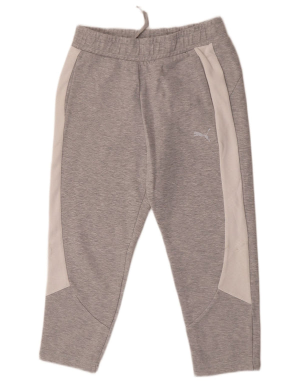 Puma Pantalon de survêtement pour femme UK 6 XS Gris Colorblock Cotton