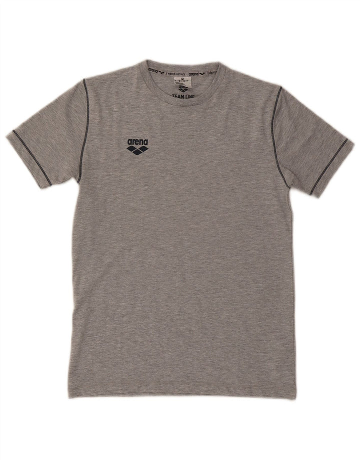 ARENA T-Shirt Garçon 14-15 ans Gris Coton