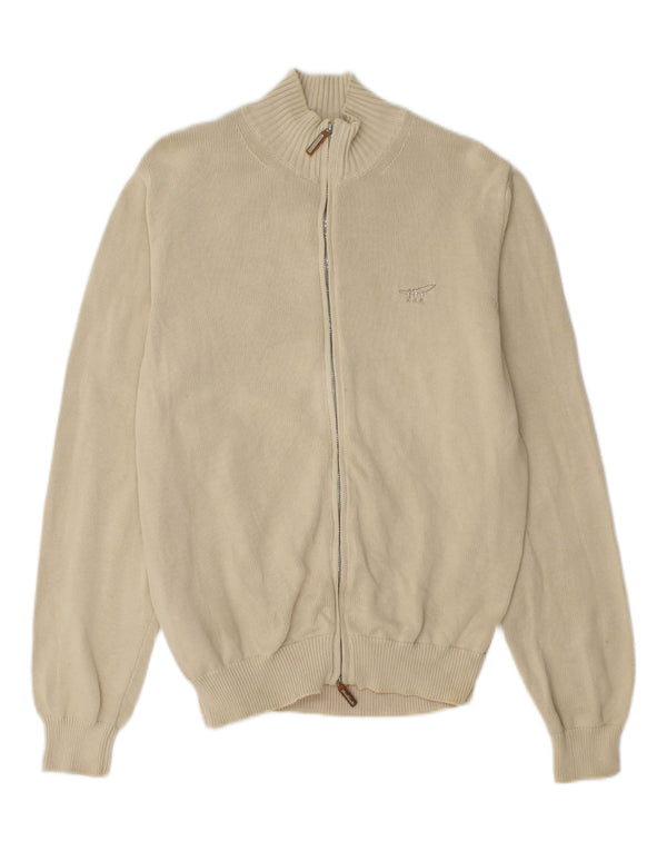 HENRY COTTONS Cardigan Homme Pull Large Beige Coton