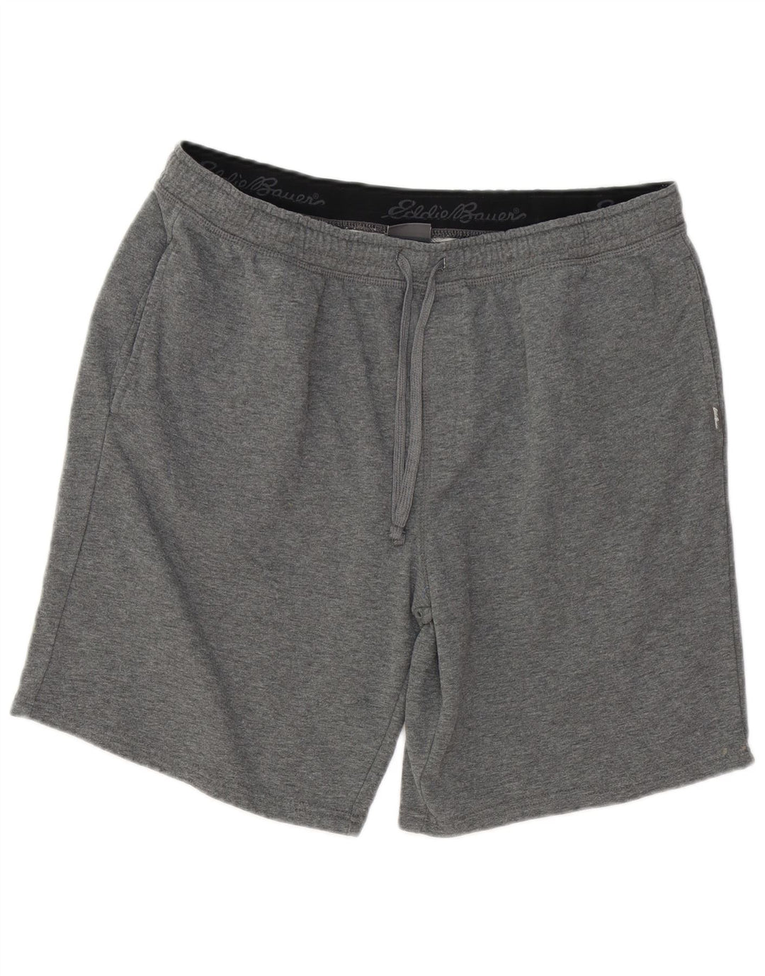 Eddie Bauer Short de sport pour homme XL en coton moucheté gris