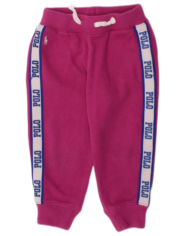 POLO RALPH LAUREN Pantalon de survêtement graphique bébé fille 18-24 mois rose