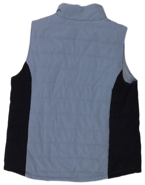 Hurley Gilet rembourré pour homme UK 40 Large Bleu Colorblock Coton
