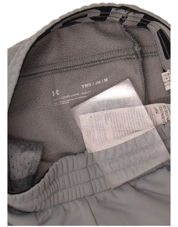 UNDER ARMOUR Boys Tracksuit Trousers Joggers 9-10 Years Medium Grey