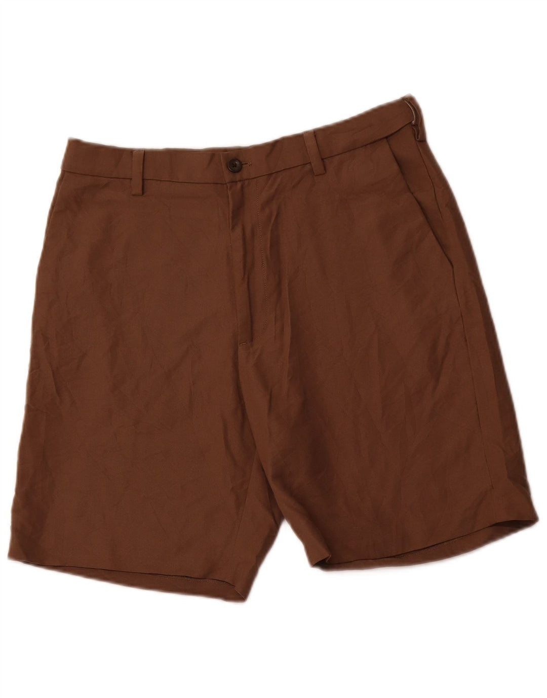 CHAPS Short Chino Homme W33 Marron Moyen Polyester
