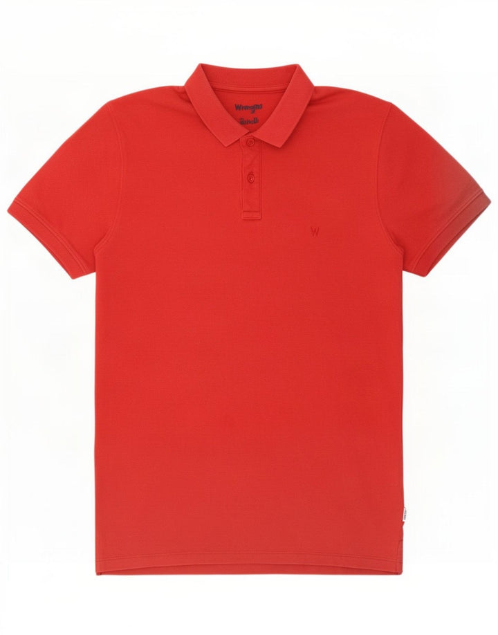 Wrangler Polo Homme Rouge Moyen Coton