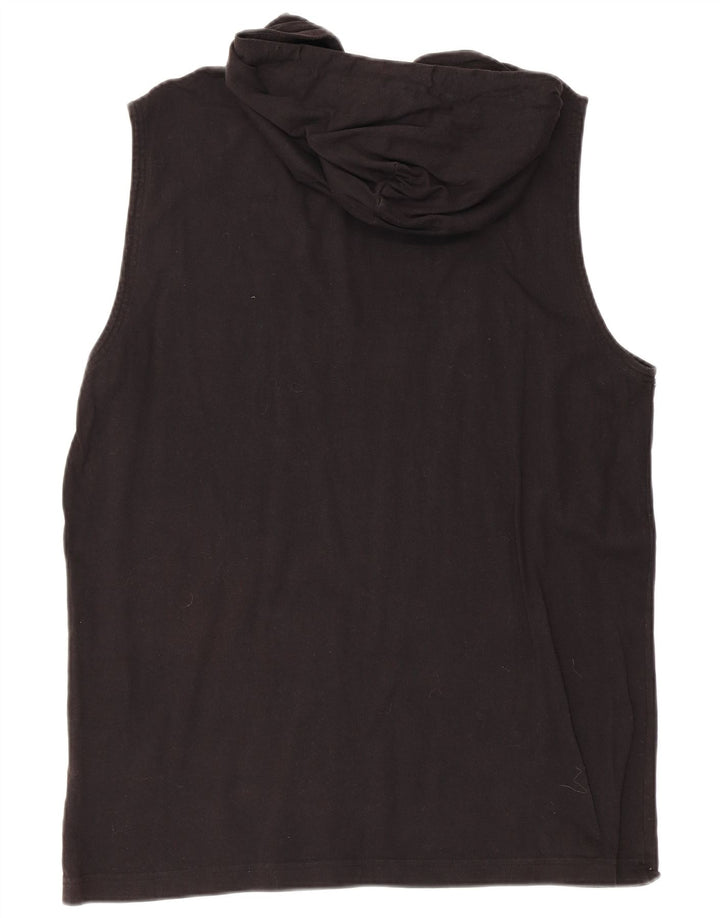 Champion Débardeur graphique à capuche pour homme XL Noir Coton