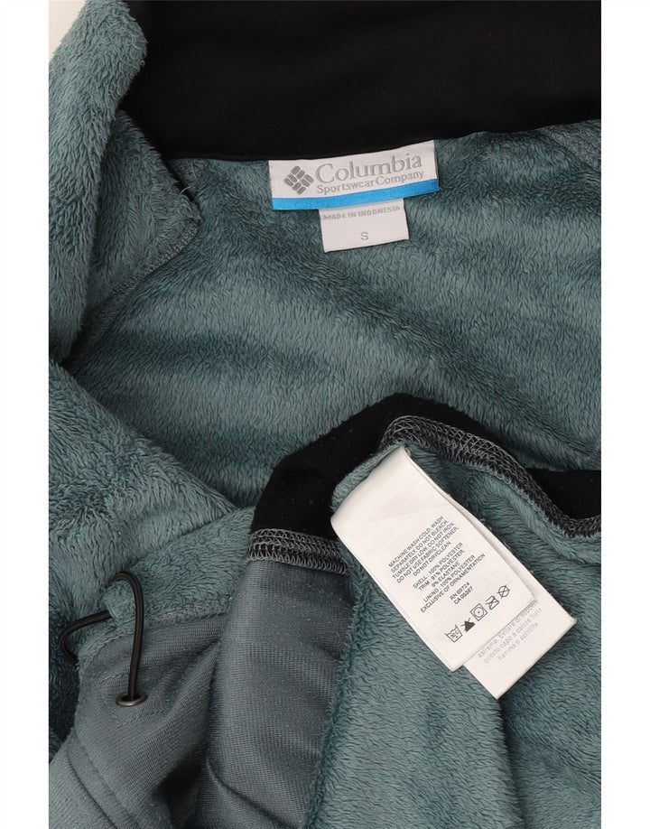 Columbia Veste Polaire Femme UK 10 Petit Vert Colorblock Polyester